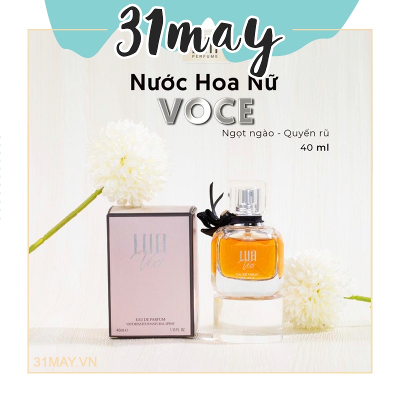 Nước Hoa Lụa Nữ Voce LUA Perfume Chính Hãng 40ml - Nước Hoa Mini Chuẩn Hương Từ Pháp