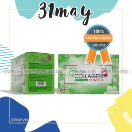 Diệp Lục Collagen Green Powder Chính Hãng - Nước Uống Đẹp Da 30 Gói 3g