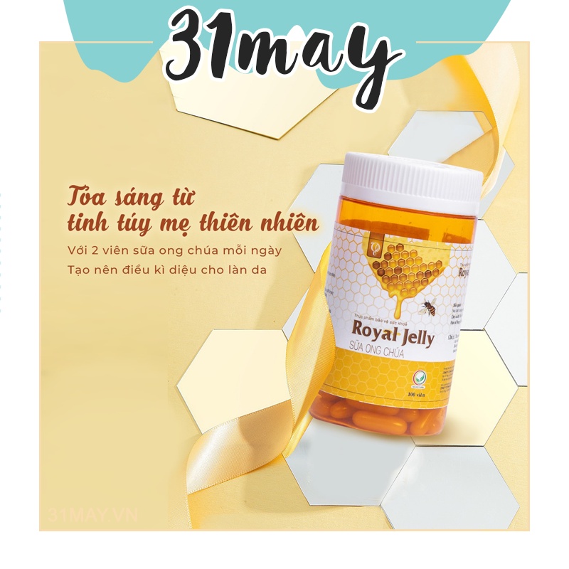 Viên Uống Sữa Ong Chúa Royal Jelly Schon Chính Hãng - Phục Hồi Da Cân Bằng Nội Tiết Tố